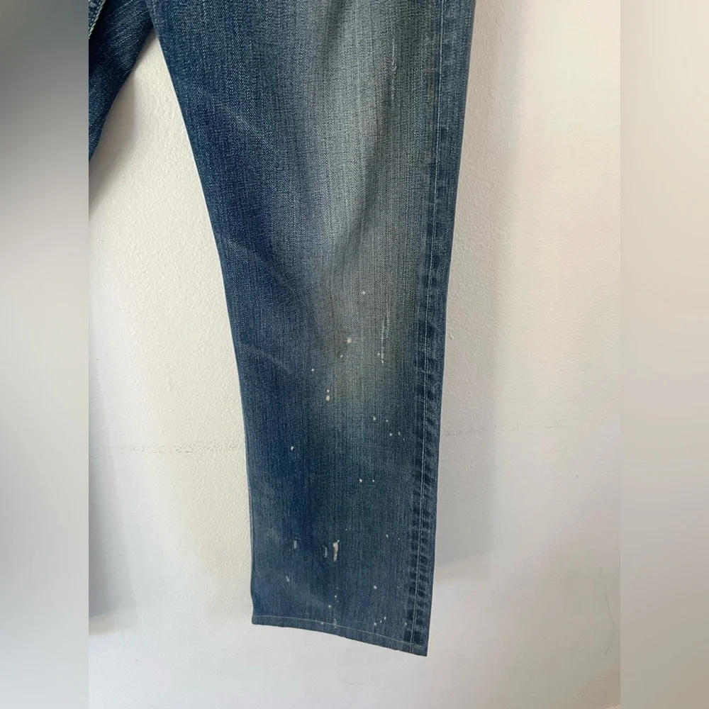Diesel Industry Denim Straight Leg Distressed‎ Mud Washed Made In Italy Jeans